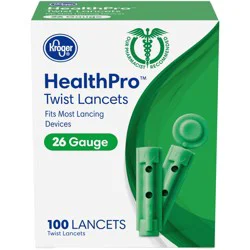 Kroger Healthpro 26 Gauge Twist Lancets