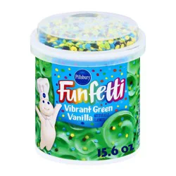 Pillsbury Funfetti Vibrant Green Vanilla Frosting - 15.6 oz
