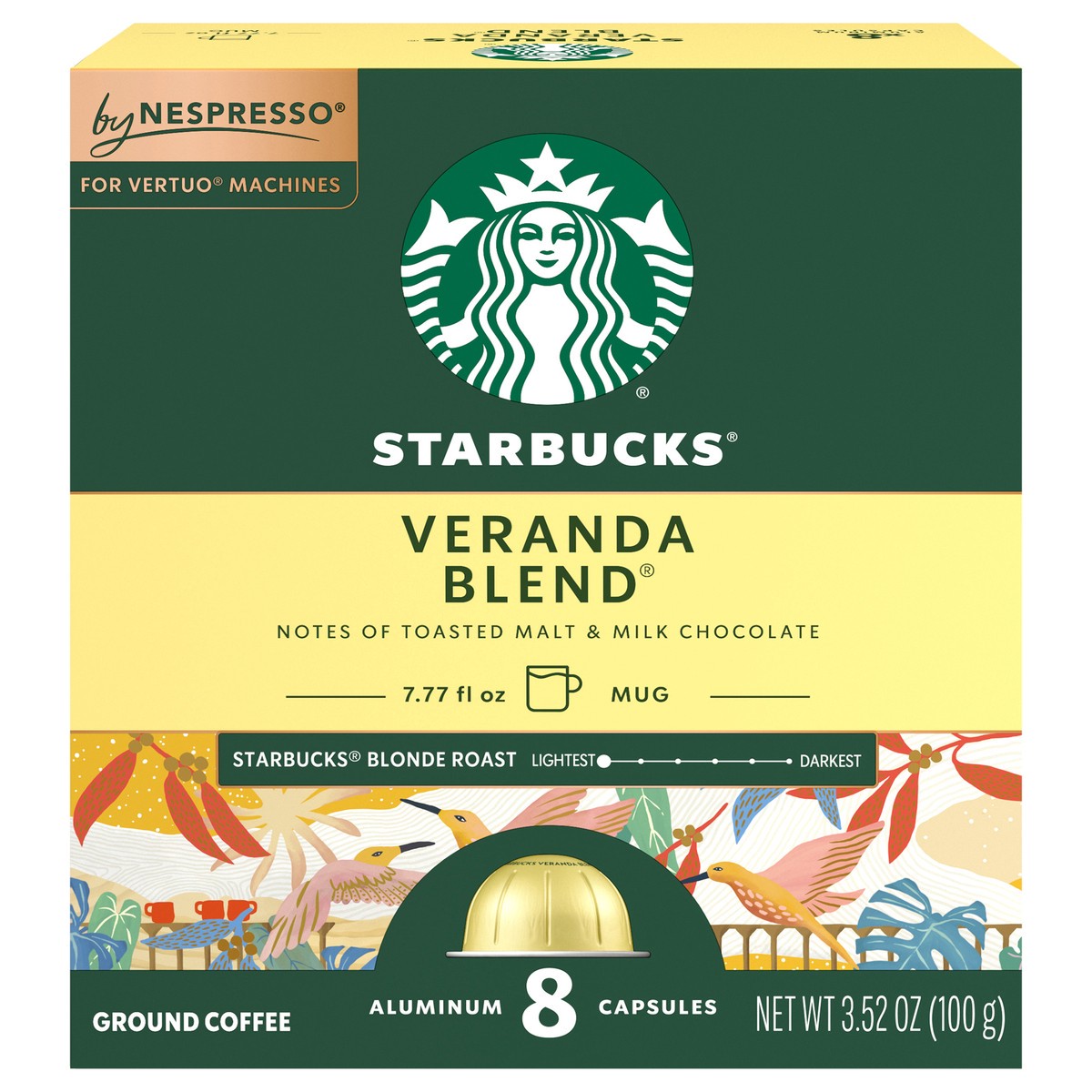 slide 1 of 12, Starbucks by Nespresso Vertuo Line Veranda 8 ct, 8 ct