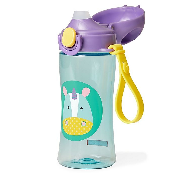 slide 2 of 4, Skip Hop SKIP*HOP Zoo Lock-Top Unicorn Sports Bottle, 1 ct