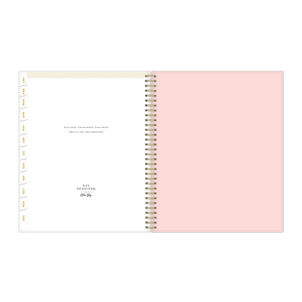 slide 2 of 10, 2025 Day Designer Weekly/Monthly Planning Calendar, 8-1/2"" X 11"", Swiss Dot Blush, January 2025 To December 2025, 1 ct