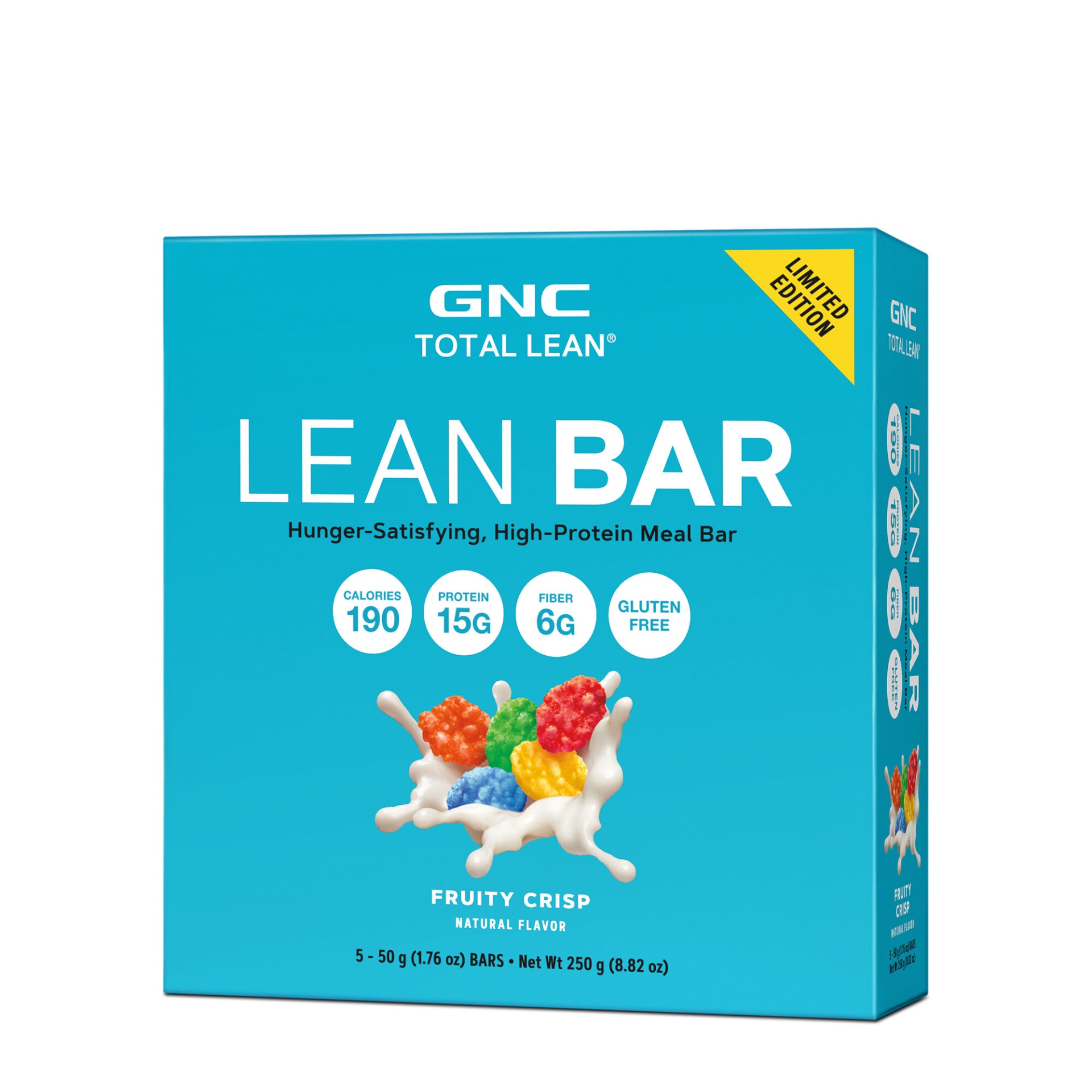 slide 1 of 1, GNC Total Lean Lean Bar - Fruity Crisp, 5 ct