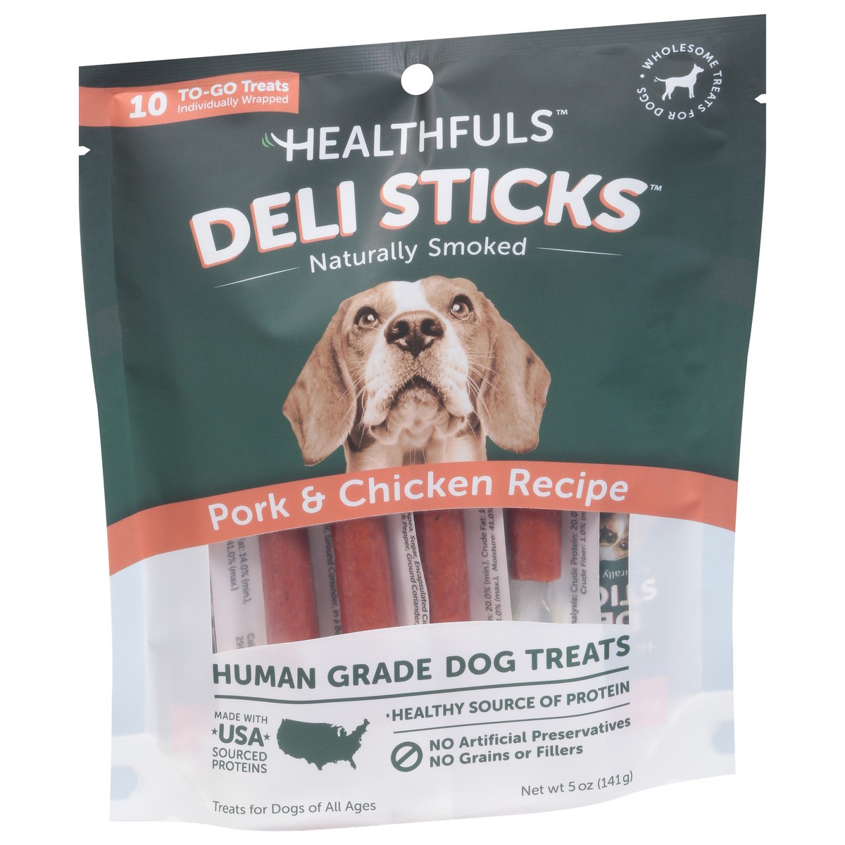 slide 10 of 14, Healthfuls Deli Sticks Pork And Chicken Recipe - 5 Oz, 5 oz