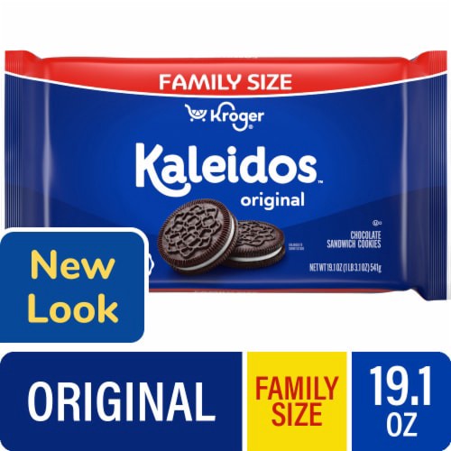 slide 1 of 1, Kroger® Kaleidos™ Original Chocolate Sandwich Cookies, 19.1 oz