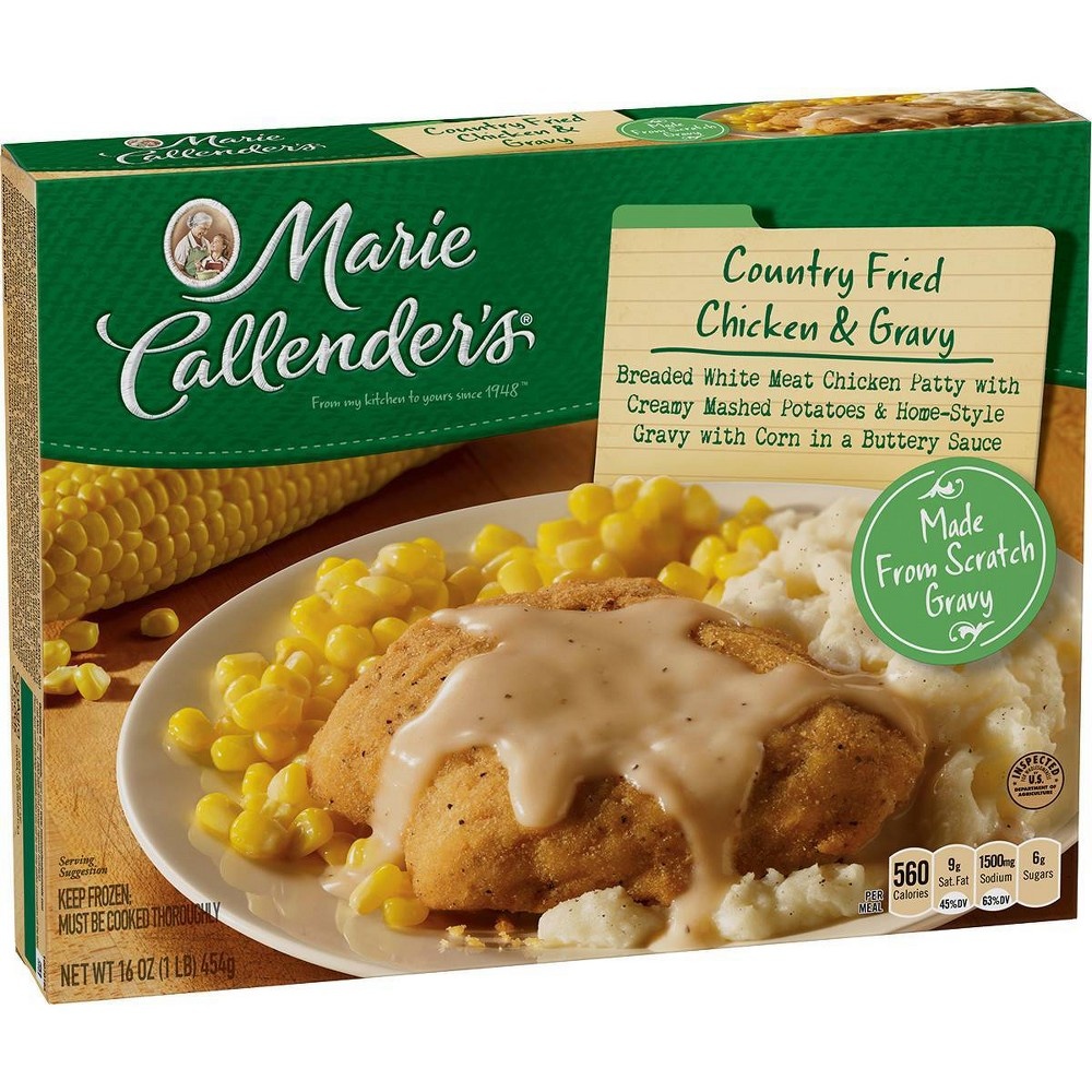 slide 2 of 3, Marie Callender's Country Fried Chicken & Gravy, 13.1 oz