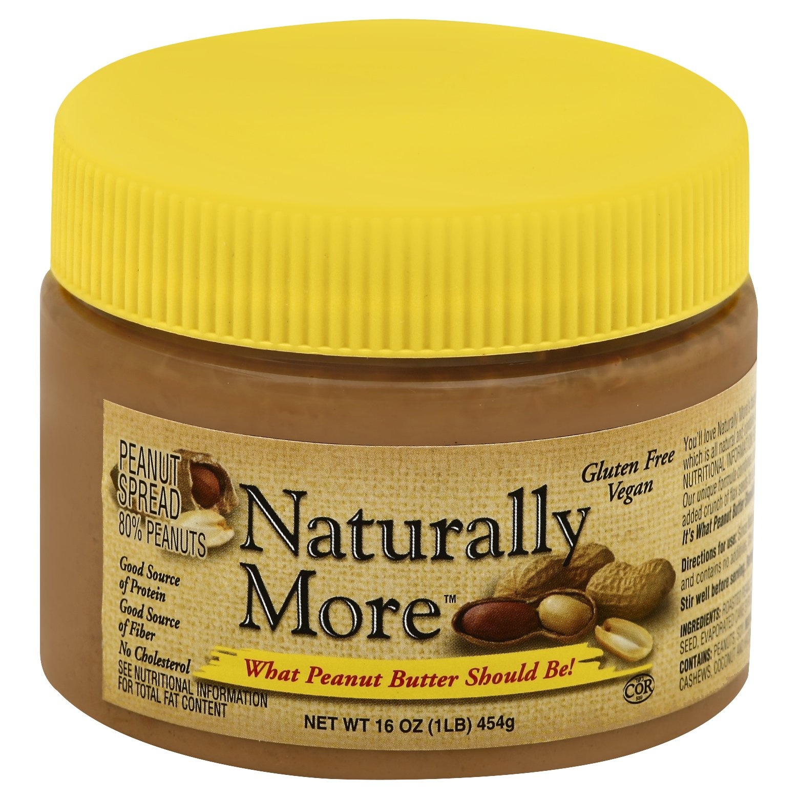 slide 1 of 1, Naturally More Organic Peanut Butter With Flax, 16 oz