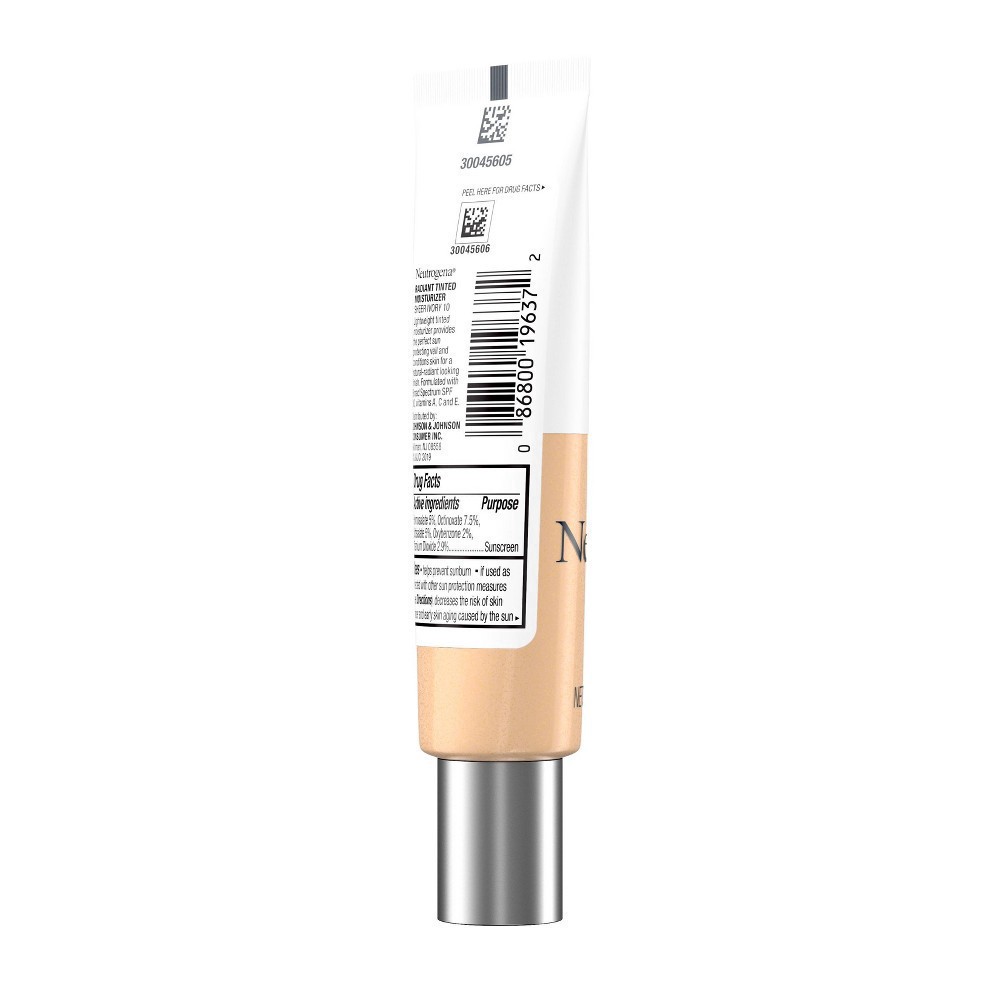 slide 16 of 19, Neutrogena Radiant Tinted Moisturizer with SPF 30 Sheer Ivory 10 - 1.1 fl oz, 1.1 fl oz