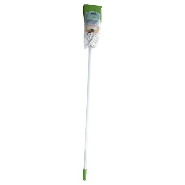 slide 1 of 1, Butler Cotton Mop With Scrubber, 1 ct