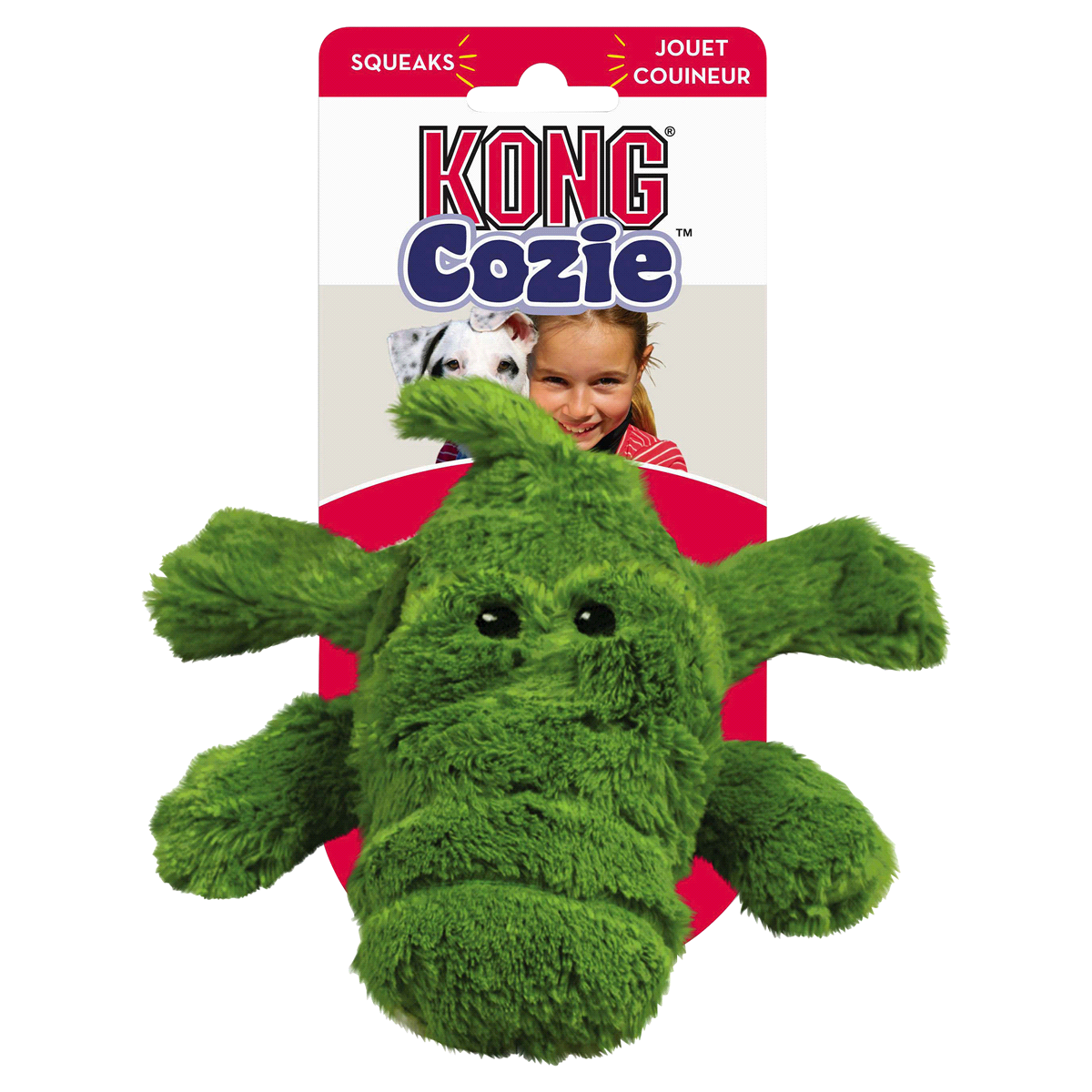 slide 2 of 3, KONG Cozie Ali Alligator Medium Dog Toy 1 Each, 1 ct