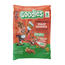 Goodies Cinna-Toast Squares, Kid Snack, 8 Pack, 3.95 oz