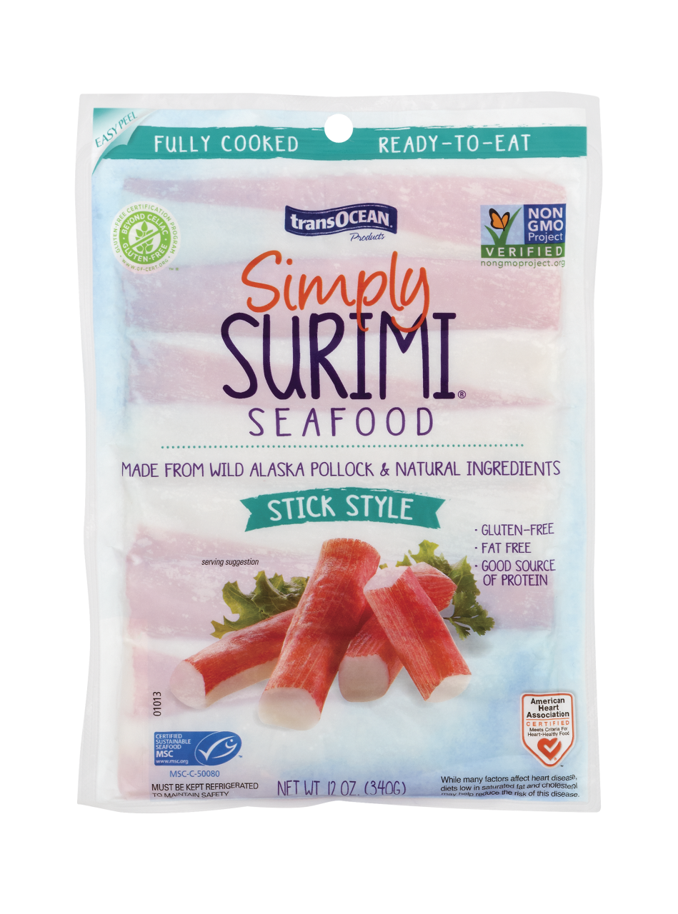 slide 1 of 1, Simply Surimi Leg, 12 oz