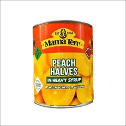 Mama Tere Peach Halves In Heavy Syrup