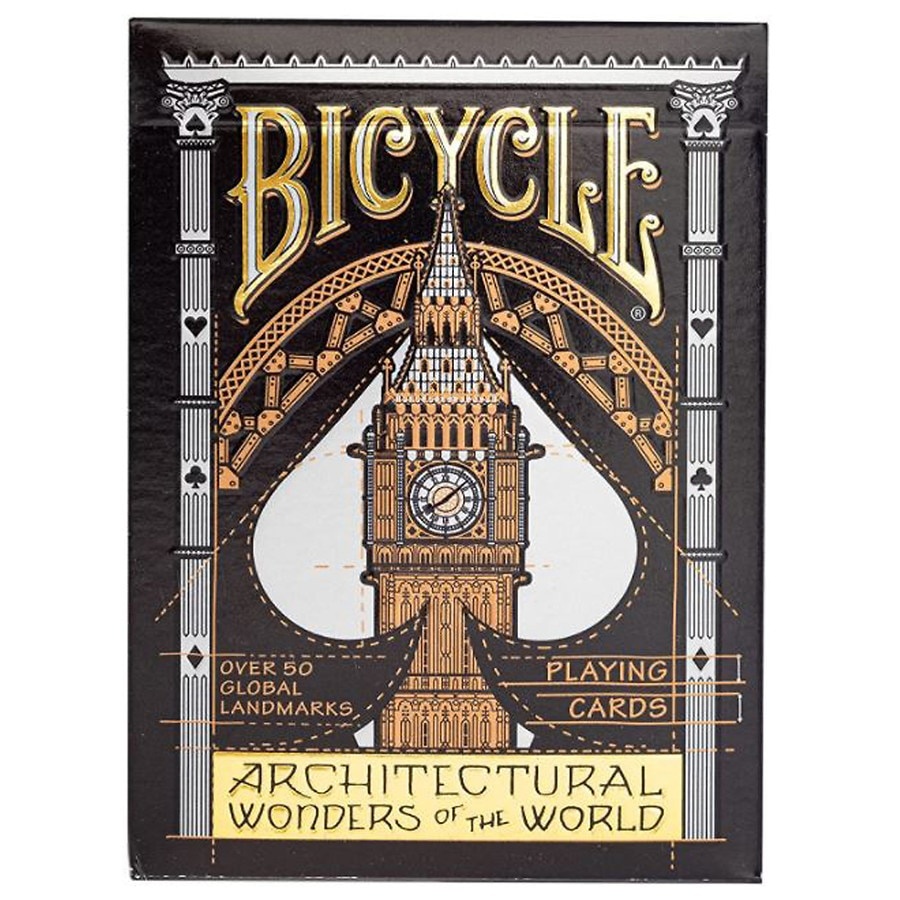slide 1 of 1, Bicycle Playing Cards, Architectural Wonders, 1 ct