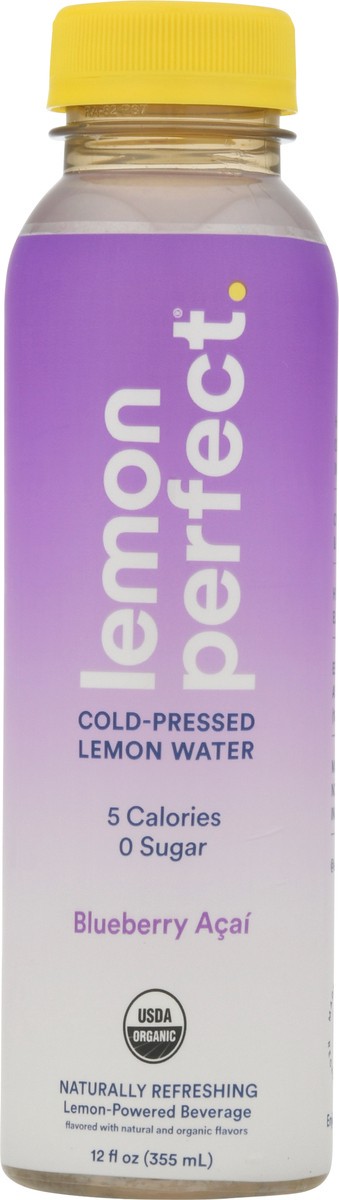 slide 8 of 12, Lemon Perfect Cold-Pressed Blueberry Acai Lemon Water - 12 oz, 12 oz