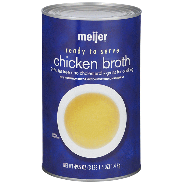 slide 1 of 1, Meijer Chicken Broth, 49.5 oz