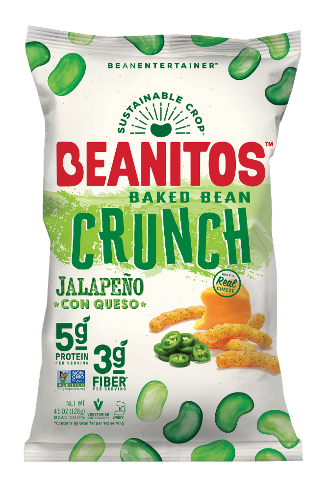 slide 1 of 1, Beanitos Baked Bean Crunch Jalapeno Con Queso Puffs, 4.5 oz