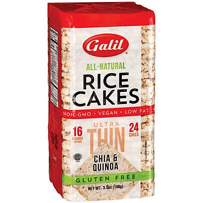 slide 1 of 1, Galil Chia & Quinoa Ultra Thin Rice Cakes, 3.5 oz