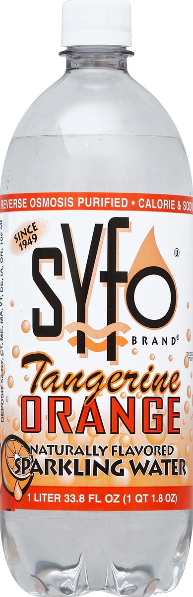 slide 2 of 6, Syfo Tangerine Orange Sparkling Water - 33.8 oz, 33.8 oz