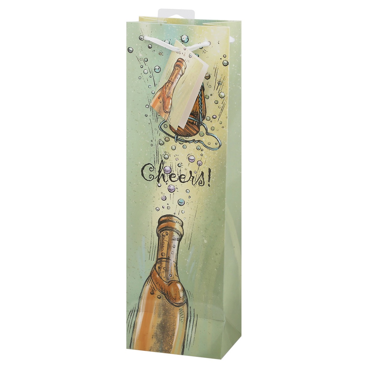 slide 7 of 11, Cakewalk Pop Goes the Party Illustrated Wine Bag, 1 ct