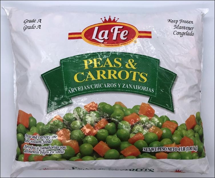 slide 1 of 1, La Fe Peas & Crt, 64 oz