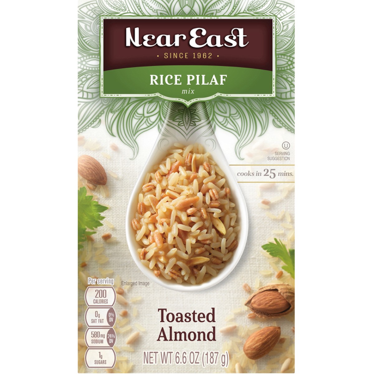 slide 1 of 1, Near East Toasted Almond Rice Pilaf Mix, 6.6 oz