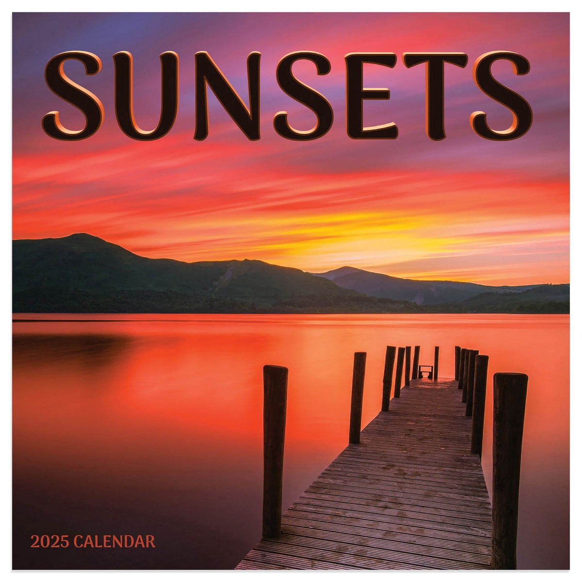 slide 1 of 1, 2025 Sunsets Mini Calendar, 1 ct