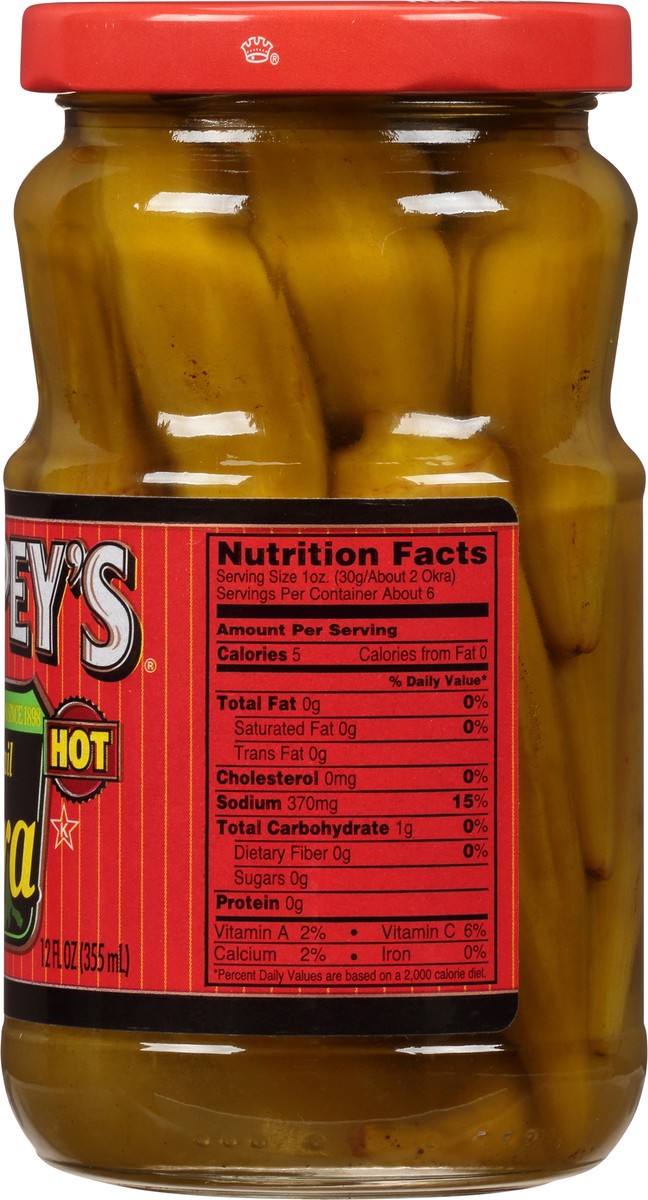 slide 11 of 12, Trappey's Hot Cocktail Okra - 12 fl oz, 12 fl oz