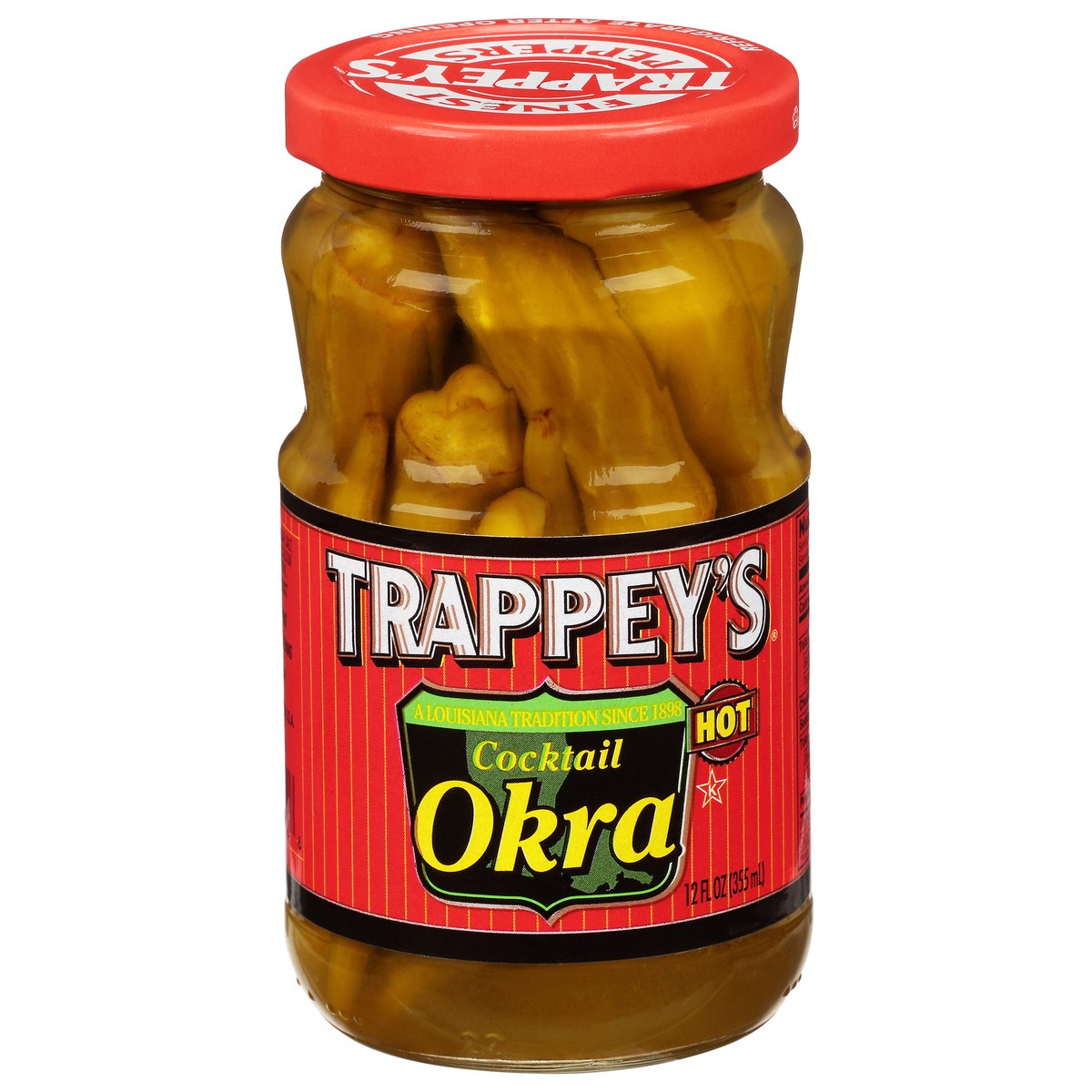 slide 5 of 12, Trappey's Hot Cocktail Okra - 12 fl oz, 12 fl oz