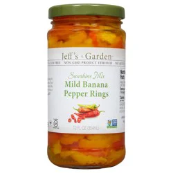 Jeff's Garden Sunshine Mix Mild Banana Pepper Rings, 12 fl oz