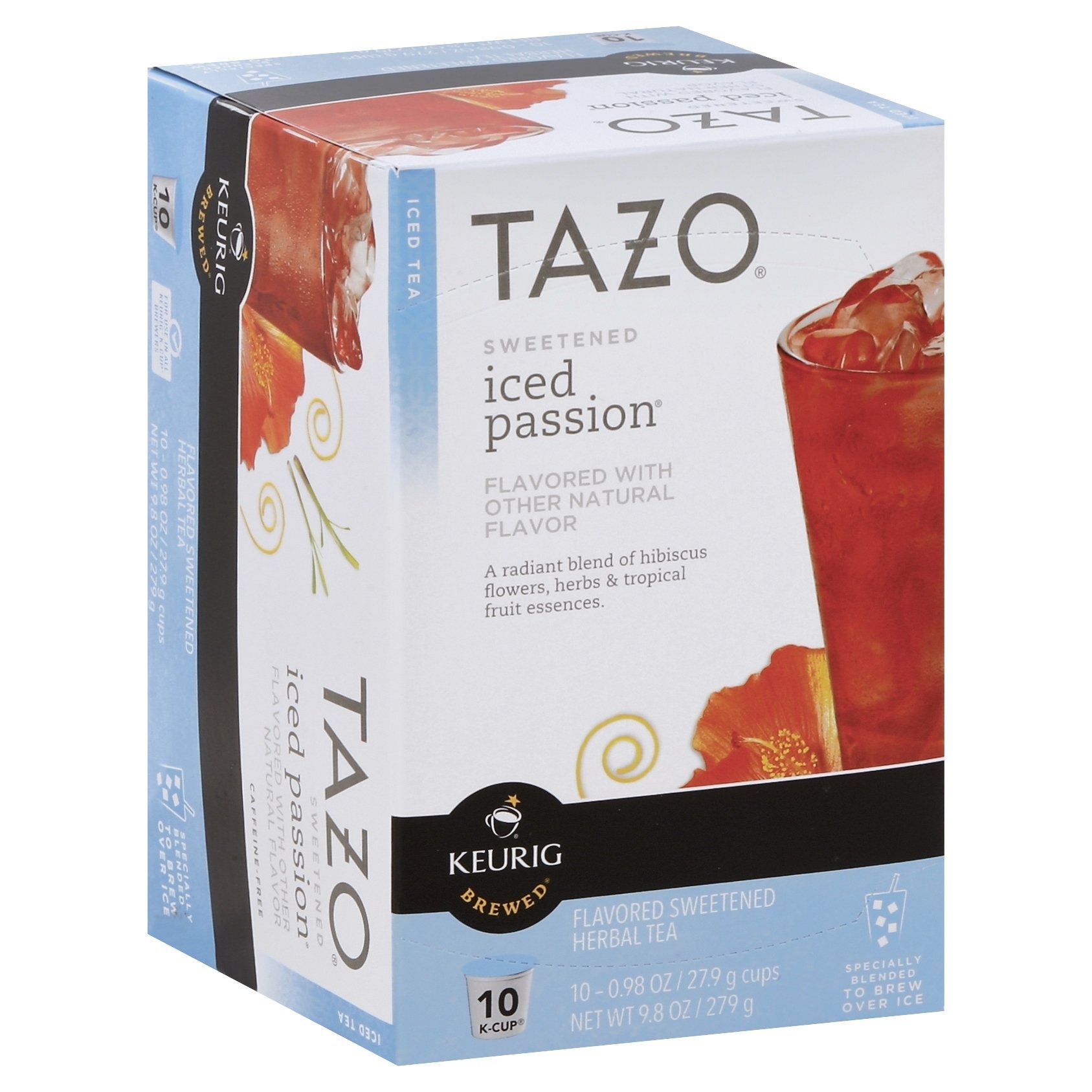 slide 1 of 1, Tazo Iced Passion K-Cups, 10 ct