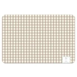 Lintex Brown Gingham Cork Back Placemat
