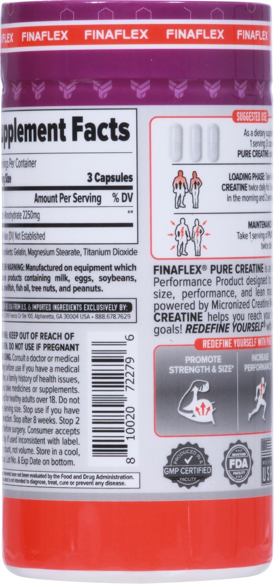slide 9 of 9, FINAFLEX Pure Creatine 150 Capsules, 150 ct