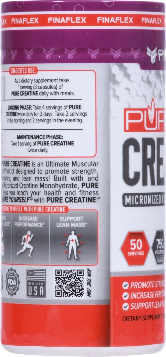 slide 6 of 9, FINAFLEX Pure Creatine 150 Capsules, 150 ct