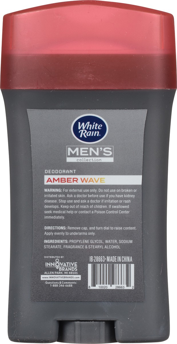 slide 3 of 9, White Rain Men's Collection Amber Wave Deodorant 2.25 oz, 2.25 oz