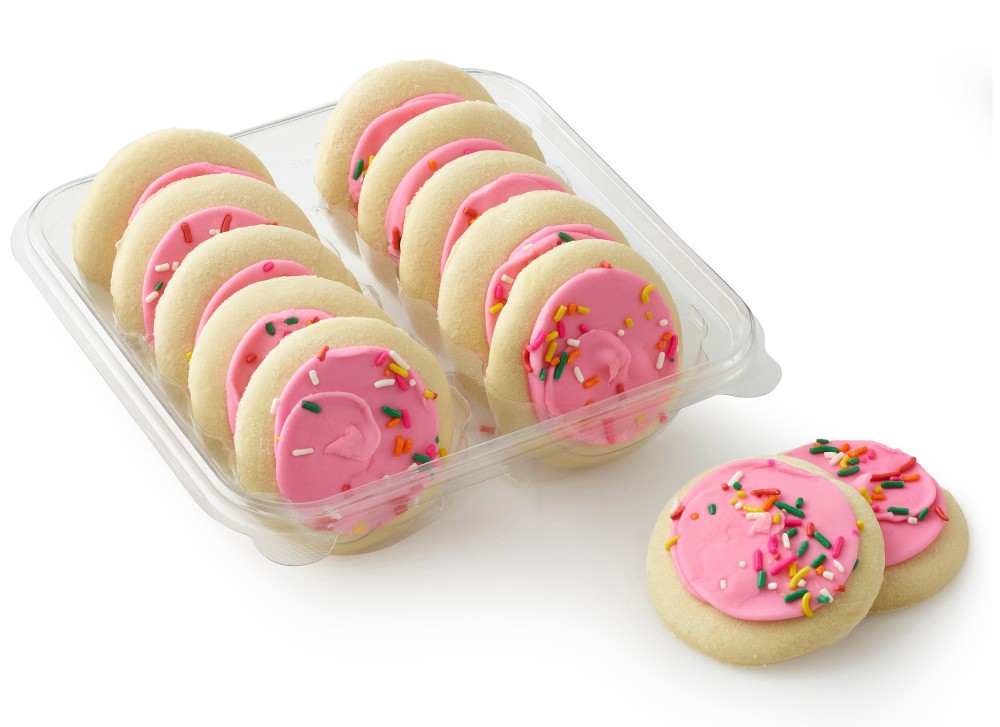 slide 1 of 1, Bakery Fresh Goodness Pink Frosted Sugar Cookies, 10 ct; 13.5 oz