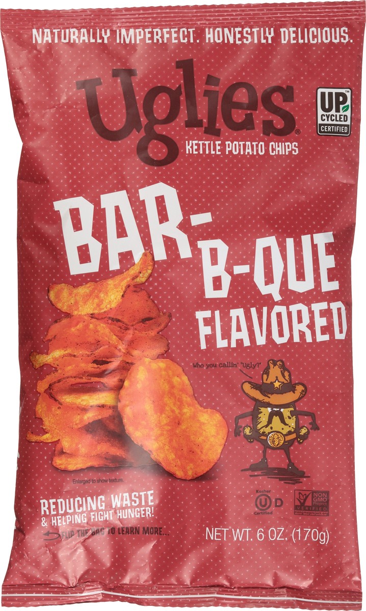 slide 6 of 13, Uglies Kettle Bar-B-Que Flavored Potato Chips 6 oz, 6 oz