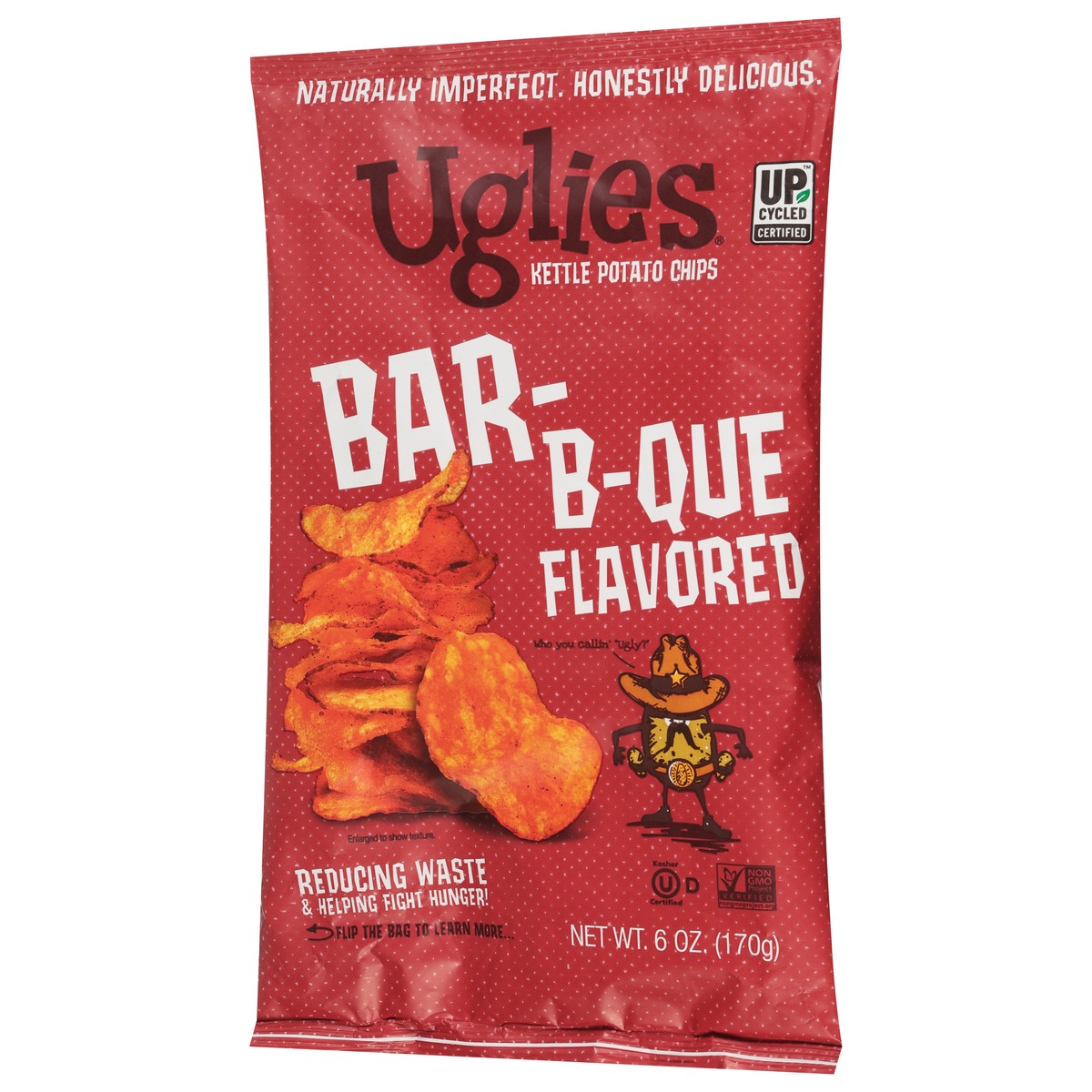 slide 7 of 13, Uglies Kettle Bar-B-Que Flavored Potato Chips 6 oz, 6 oz
