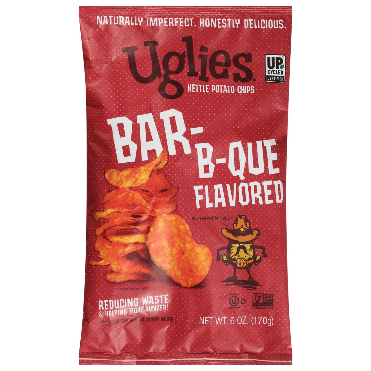 slide 10 of 13, Uglies Kettle Bar-B-Que Flavored Potato Chips 6 oz, 6 oz