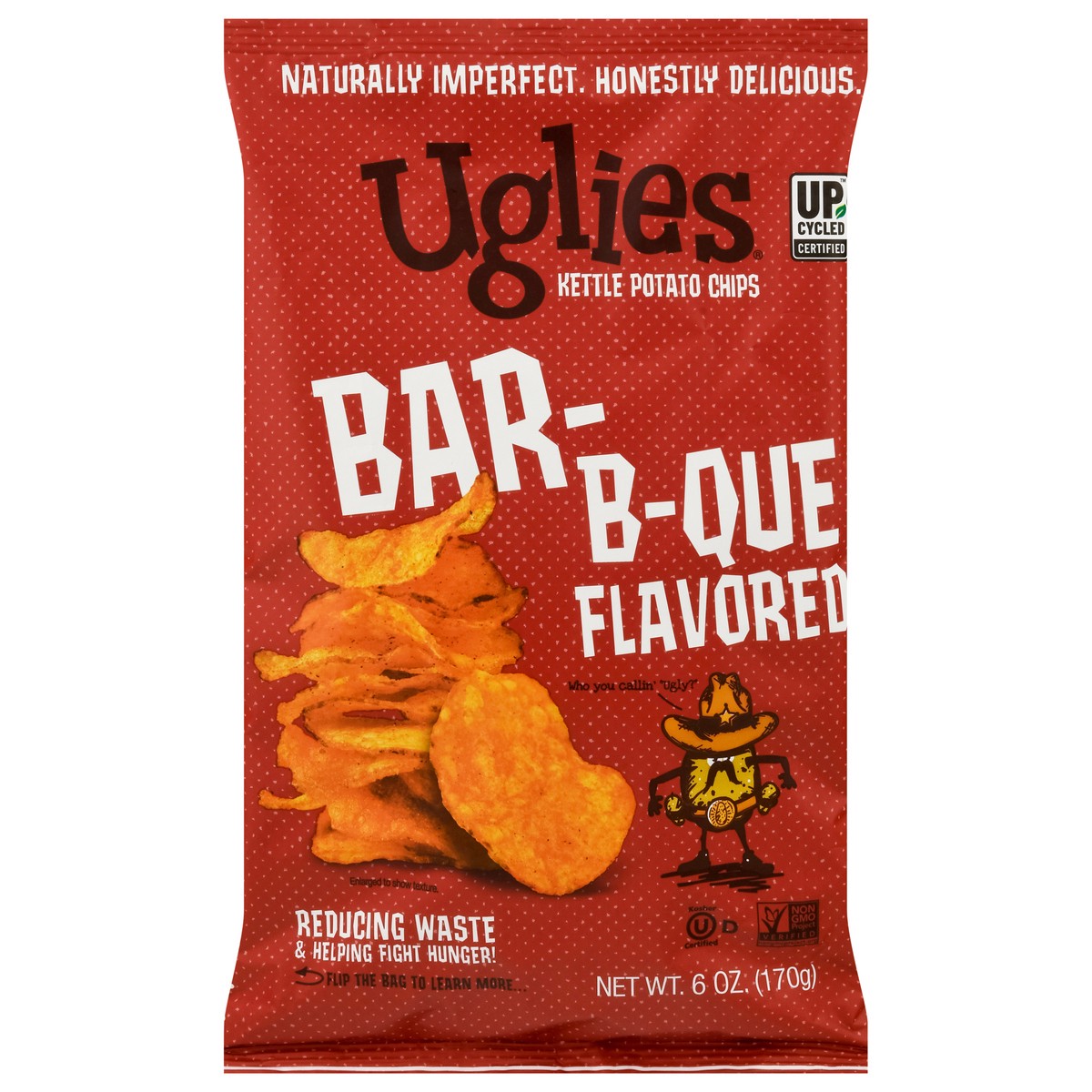 slide 1 of 13, Uglies Bar-B-Que Flavored Kettle Potato Chips 6 oz, 6 oz