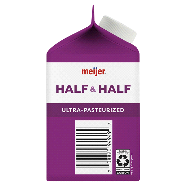 slide 4 of 9, Meijer Half & Half Creamer, Pint, 16 oz