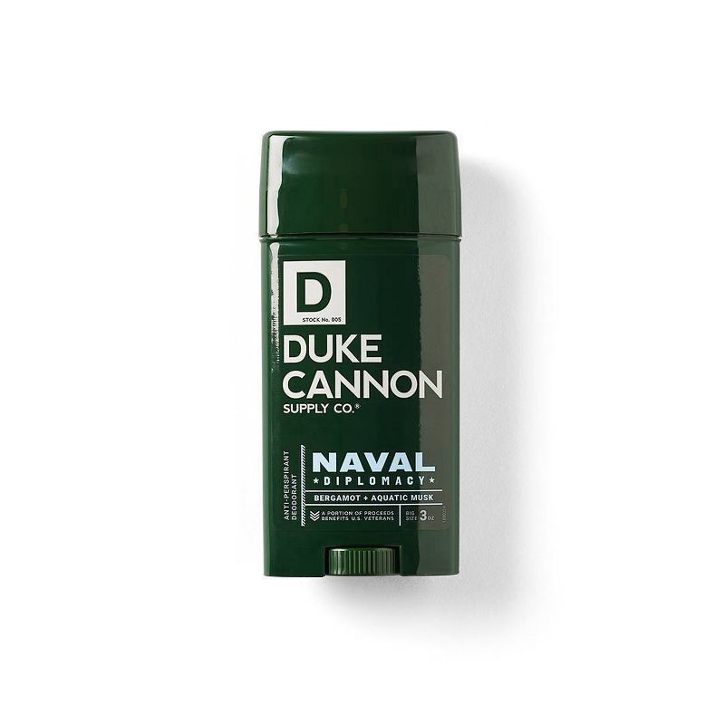 slide 4 of 4, Duke Cannon Naval Diplomacy Bergamot + Aquatic Mask Anti-Perspirant/Deodorant 3 oz, 3 oz