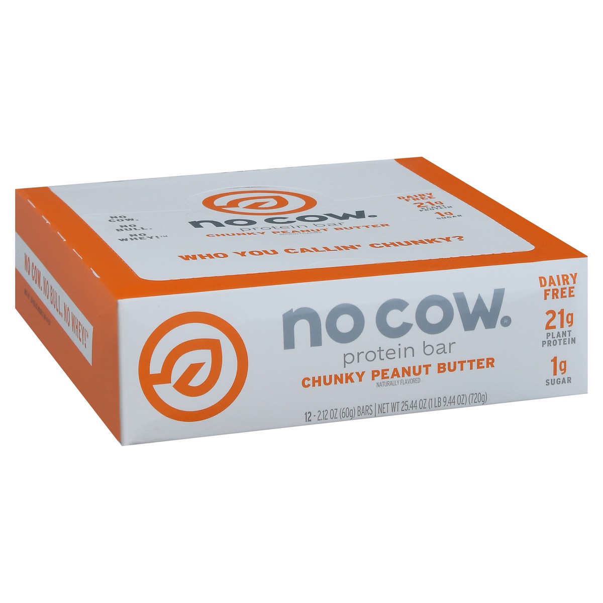 slide 10 of 14, No Cow Chunky Peanut Butter Protein Bar 12 - 2.12 oz Bars, 12 ct