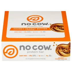 No Cow Chunky Peanut Butter Protein Bar 12 - 2.12 oz Bars