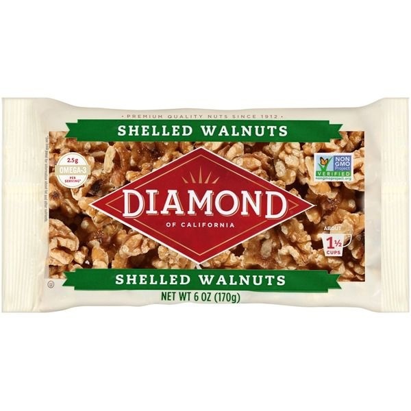 slide 1 of 1, Diamond Nuts Diamond Shell Walnuts, 6 oz