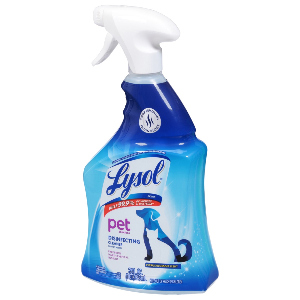 slide 5 of 9, Lysol Pet Solutions – Disinfecting Cleaning Spray, Citrus Blossom Scent, 32 Fl Oz. , 32 oz
