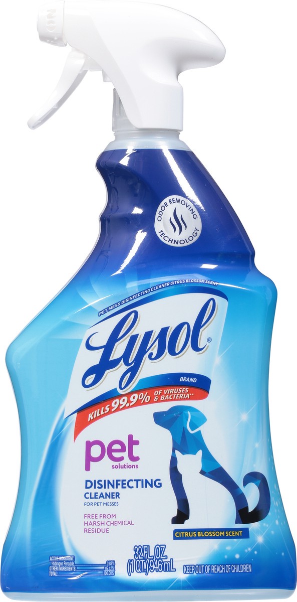slide 6 of 9, Lysol Pet Solutions – Disinfecting Cleaning Spray, Citrus Blossom Scent, 32 Fl Oz. , 32 oz