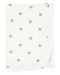 Carter's Baby Leaf Print PurelySoft Blanket - Ivory Ivory OSZ