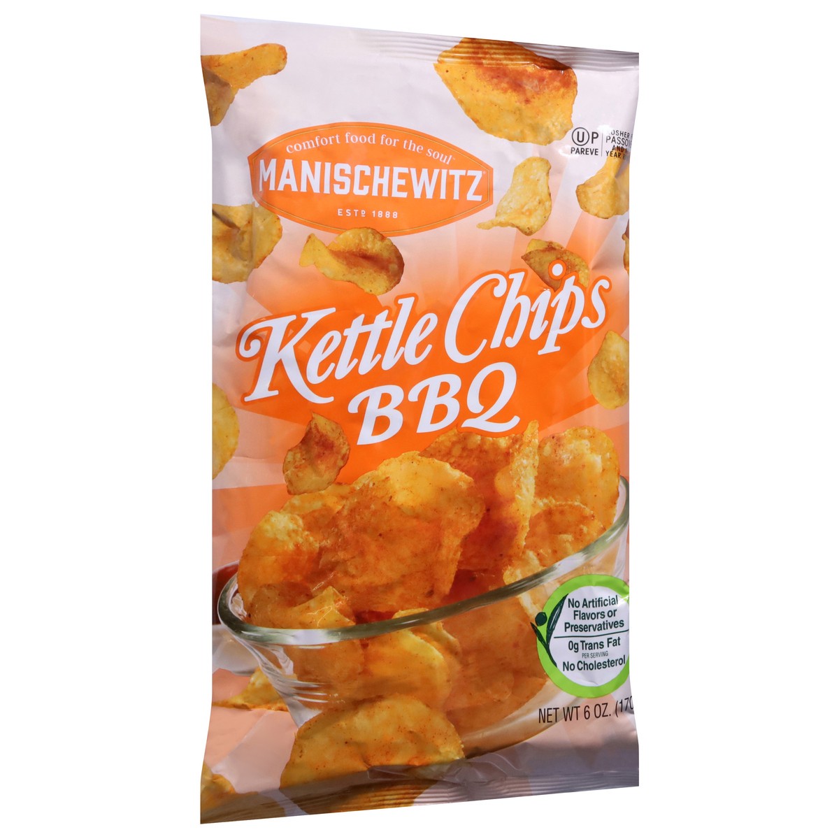 slide 12 of 14, Manischewitz BBQ Kettle Chips 6 oz, 6 oz