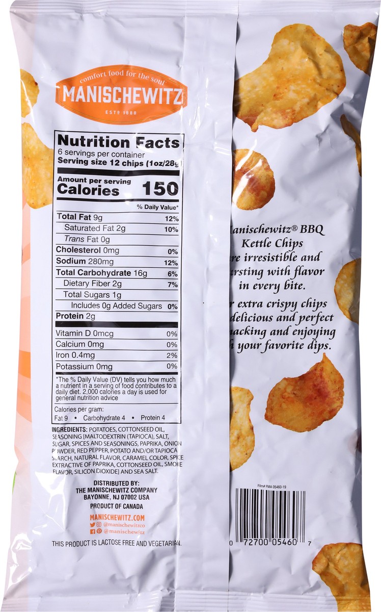 slide 6 of 14, Manischewitz BBQ Kettle Chips 6 oz, 6 oz