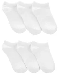 Carter&#x27;s Kid 6-Pack No-Show Socks White 4-7